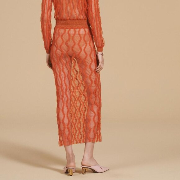 ZARA KNIT MIDI SKIRT LIMITED EDITION SIZE M - Picture 2 of 7